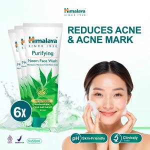 [PAKET 6PCS] HIMALAYA Purifying Neem Face Wash 100ml | 50ml