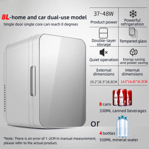 【1 Years Warranty 】Car Refrigerator LED 15L Portable Mini Fridge Cooler & Kereta Mini Peti Sejuk迷你車家冷熱兩用小冰箱