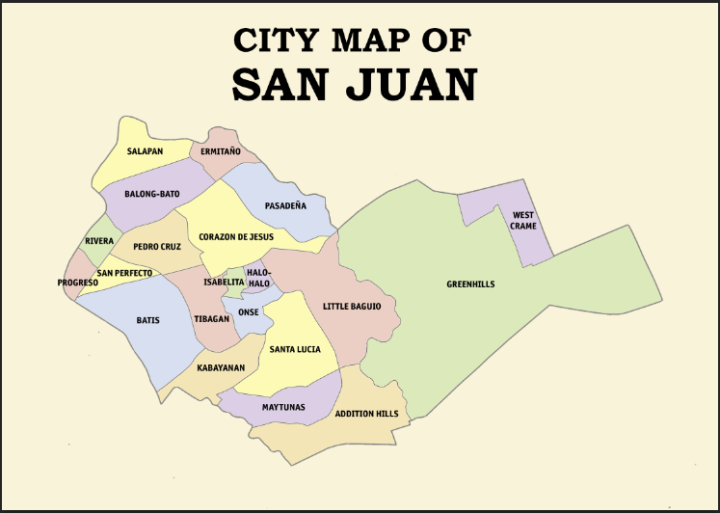 San Juan City Map A4 Laminated Chart | Lazada PH