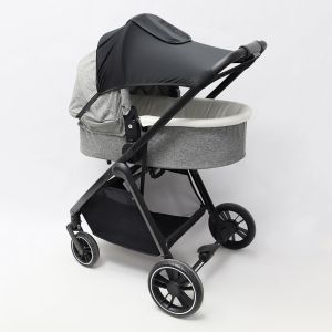 SDFSF ครีมกันแดด ผ้าคลุมรถเข็นเด็กกันแดด ระบายอากาศได้ ขยายเวลา บังแดดรถเข็นเด็ก แบบสากล น้ำหนักเบา หลังคารถเข็นเด็ก ของใช้รถเข็นเด็ก