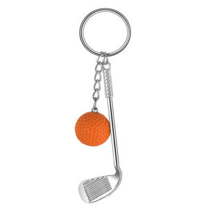 Jhkjf Sáng Tạo Thể Thao Hàng Hóa Lưu Niệm Bóng Túi trang sức Charms Móc Chìa Khóa Xe móc khóa kim loại Golf móc khoá quả bóng Mini Golf Vợt Bóng Mặt Dây Chuyền