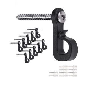 10PCS Outdoor String Lights Hooks Heavy Duty Cable Hanging Hooks Windproof Plant Ceiling Screw Hooks