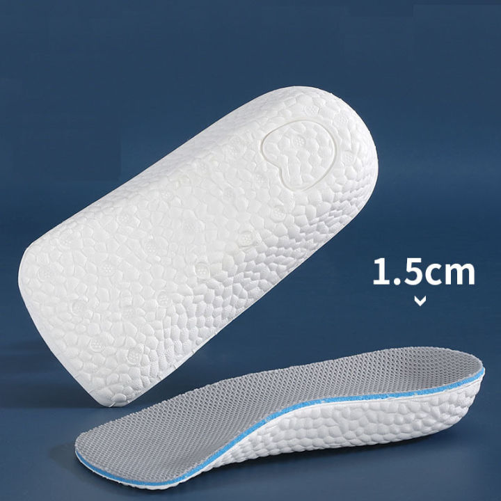 Unisex EVA Heel Lift Shoe Pads - Height Increasing Insoles, Black, 1 Pair