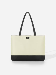 Túi Tote MELO Nam Nữ Vải Phối Da Đeo Vai Đựng Laptop Đi Học Đi Làm | MIDORI STUDIO MRD