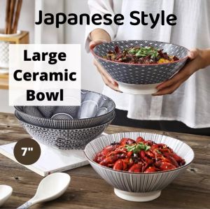 Ceramic Ramen Bowl/ Salad Bowl/ Noodles/ Pasta/ House Warming Gift [SG SELLER]