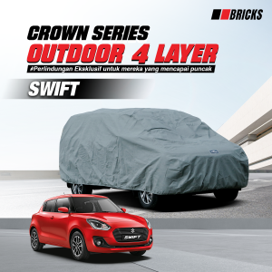 4 Layer Cover Swift Sarung Mobil Super Outdoor Anti UV & Waterproof  BRICKS