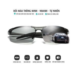 Kính Mát Nam Nữ Đổi Màu AVIATOR 8177 – Gọng Nhôm Magiê Siêu Nhẹ Phân Cực Polarized Chống UV400