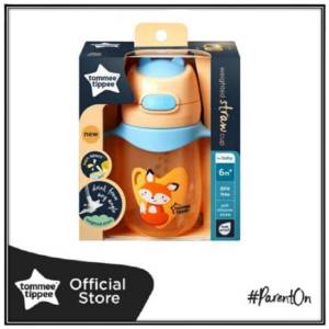 [NEW Arrival]TommeeTippee Weighted straw / Handle Cup  Penguin/300ml/12m+   Fox/240ml/6m+