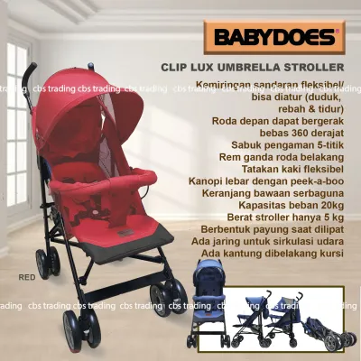 Babydoes Stroller New CLIP 2062 / Buggy 20201i - Kereta Dorong Bayi
