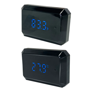 LED Fishtank Thermometers Small Size Temperature Measuring Meter with LED-Screen Stick On for Tanks