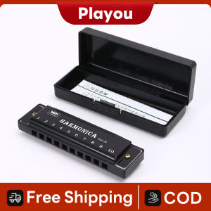 Harmonica Key of C 10 Hole Diatonic Harmonica C with Case for Beginner Students Kids Gift with Case