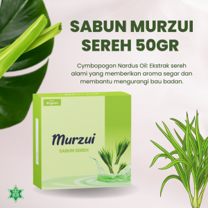 Sabun Murzui Sereh 50gr - Sabun Antibakteri Segar untuk Keseharian Anda