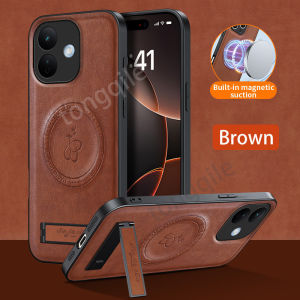 Luxury Leather Case For Redmi Note 17 Pro Max Note17 ProMax 5G 4G Xiaomi 2026 Phone Casing Back Cover Soft TPU Edge Shockproof Bumper Simple Anti Drop Car Holder Support Bracket
