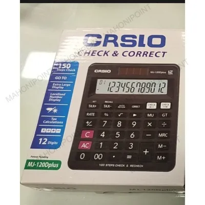 Kalkulator Casio MJ 120D PLUS Ceck And Correct Kalkulator Calculator Scientific Sekolah Garansi Resmi 3 Tahun 2nd edition Kalkulator Casio Scientific Calculator Casio Scientific