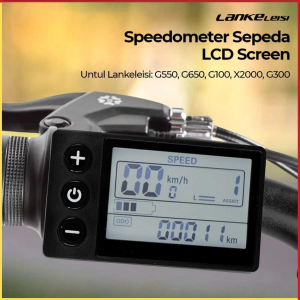 PROMO TERBARU Lankeleisi Speedometer Sepeda LCD Screen G550 G650 G100 X3000 Plus Tahan Air ok - S866