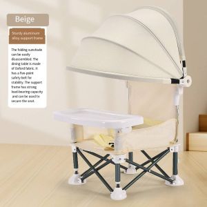 Orzbow gấp tiện lợi ghế cao nhỏ với màn che nắng Toddler cho ăn thức ăn ghế che nắng ngoài trời Ghế xếp