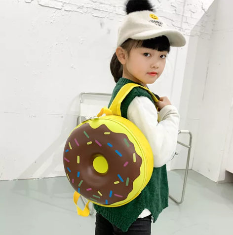 KIDSGALAXY KIDS CUTE DONUT BAG WITH BACK SUPPORT FOR KIDS