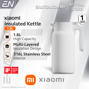 Xiaomi Insulated Kettle 1.8L | 316L Stainless Steel Interior | 24-Hour Cold + Hot Lock | Easy to Open