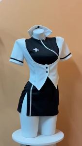 Đồ Lót Y Tá Gợi Cảm Halloween Đồng Phục Váy Ngắn Có Thể Tháo Rời