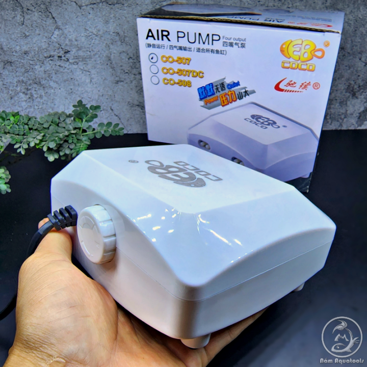 Máy Sủi Oxy 4 Vòi COCO-507 | Máy Sủi Cỡ Lớn SIêu Êm Cho Hồ Cá Cảnh ...