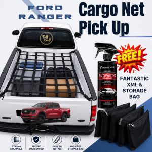 Ford Ranger Pickup Cargo Net Heavy Duty Adjustable Truck Bed Net Luggage & Cargo Holder for Pickup Trucks