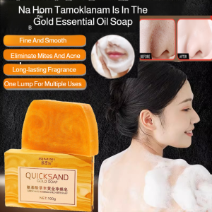 【HOT SALE】[Amino Acid Handmade Perfume Soap]Gentle Cleaning Soap Base Soap Golden Yellow Luster Skin Improvement Gold Dust Herbal Substance Quality Nourishment Essential Oil Soap