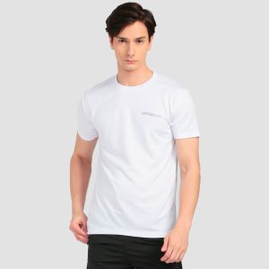 Uptimaze Kaos Jersey Dry Fit Olahraga Running Gym Tennis - White