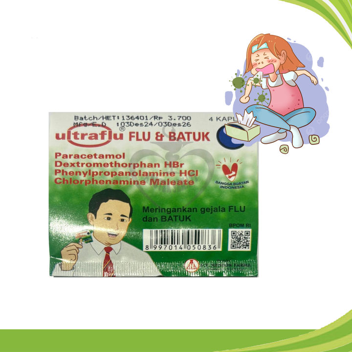 Ultraflu Obat Flu Demam Sakit Kepala dan Bersin Di sertai Batuk