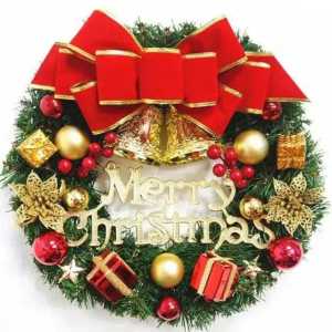 40CM Garland Pintu PREMIUM Hiasan Krans Natal Tinsel Full Aksesoris 40cm/ Dekorasi Natal Krans Murah