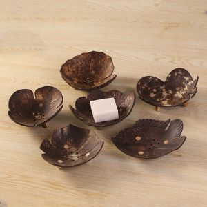 ที่ใส่สบู่ กะลามะพร้าว จานวางสบู่ก้อน กล่องสบู่ กล่องใส่สบู่ กล่องสบู่สร้างสรรค์ ของตกแต่งบ้าน ตกแต่งโรงแรม สบู่กะลา Monster box