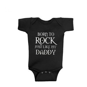 Newborn Short Sleeve Cotton Baby Body Cute Baby Boy Clothes Baby Jumpsuit Baby Outfit Body Rock 0-18 Months R0DA