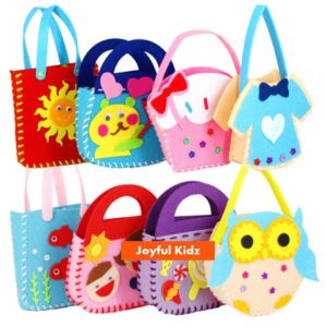 Kids DIY Handbag Sewing Kit Art and Craft Mini Hand Bag Non Woven EVA Children Handcraft