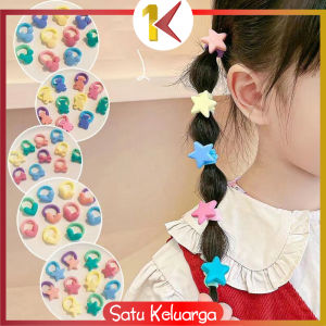 SK-C770 Ikat Rambut Mini Anak Perempuan 10IN1 Motif Love Korean Fashion / Set Aksesoris Rambut Anak Karakter Lucu Import