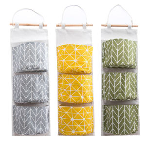 singaye กระเป๋าผ้าแขวน ถุงผ้าเก็บของ แขวนผนัง กระเป๋าแขวนของ แขวนผนัง จัดระเบียบจัดเก็บของใช้ส่วนตัว ประหยัดพื้นที่ใส่สิ่งของ ถุงผ้า