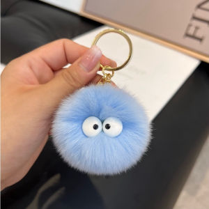 Gantungan Tas Kunci Hiasan Tas Boneka Cute Balls Pet Little Monsters Pom Pom Lembut