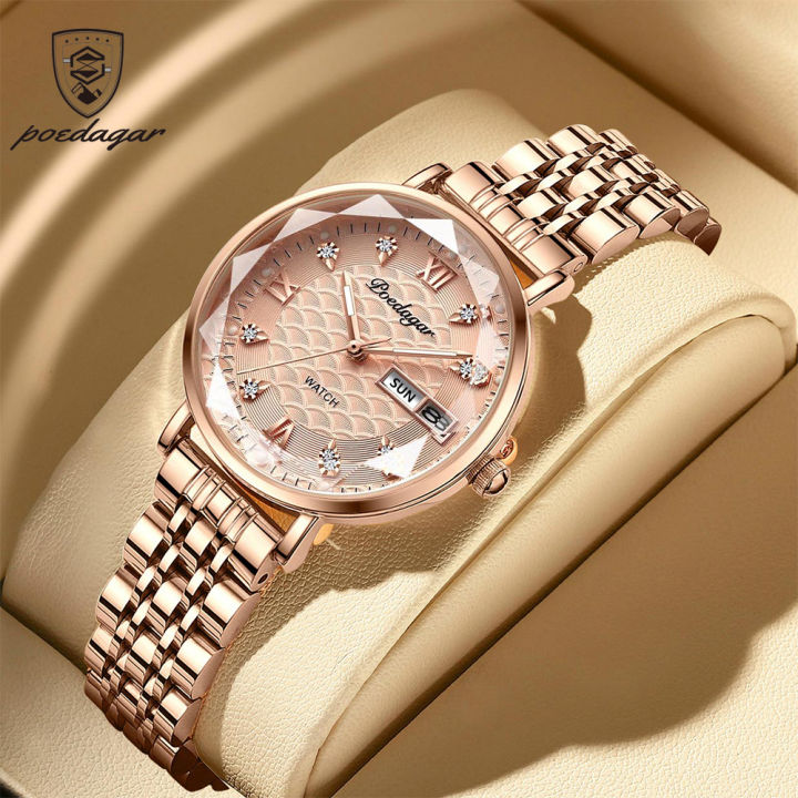 Rose gold fashion watch sale