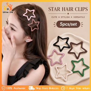 5Pcs Y2k INS Star Hairpins for Women Girls Cute Star Hair Clip Barrette Sweet Hair Pins Women Girls Fashion Hair Accessories