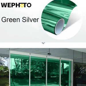 Window Film One Way Daytime Privacy Mirror Film Non-Adhesive Static Cling Heat Control Sun Blocking Anti UV Reflective Window Tint for Home and Office