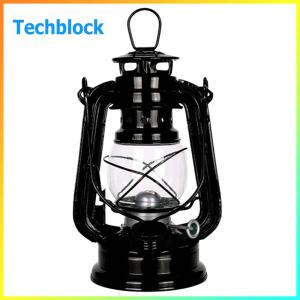Camping Lantern - Durable Metal Hurricane Lamp for Outdoor Recreation and Patio Decoration