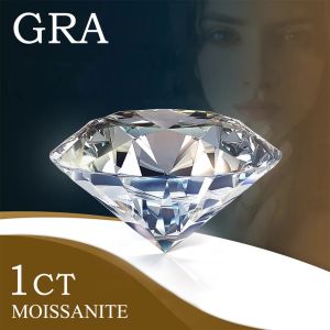 GENUINE Permata 1Crt 65 mm Moissanite VVS1 Diamond-D Colour Memo GRA