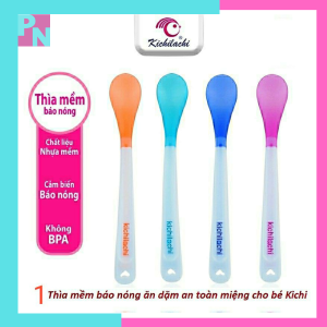 Muỗng ăn dặm cho bé muỗng ăn dặm silicon cho bé muỗng cảm ứng nhiệt thìa báo nóng cho bé thìa tập ăn dặm cho bé thìa silicon ăn dặm cho bé không BPA (tặng kèm hộp đựng muỗng)