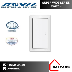ROYU SUPER WIDE SERIES SWITCH SETS 1 GANG 2 GANG 3 GANG
