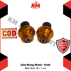 Jalu Stang Bandul Stang Matic Universal Semua Motor Drat 10 - Gold Merah Promo Bayar di Tempat Variasi Jalu Stang Beat NmAX Vario Supra Vega Supra Mio scoopy Fino Aerox Grandea