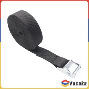 Vacaka 1/2/3 Mters*2.5cm Black Tie Down Strap Strong Ratchet Belt Luggage Bag Cargo Lashing