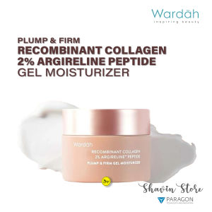 Wardah Plump & Firm Recombinant Collagen + 2% Argireline Peptide Gel Moisturizer 30g Pelembab Wajah