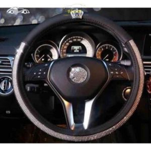 [Giá Rẻ] Bọc vô lăng đính đá vương miện cao cấp - size 38cm Sang Trọng