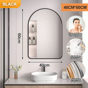 【24 Hours Shipped】Bathroom Mirror Oval Vanity Mirror Makeup Round mirror Hang wall Decorative Wall Mounted