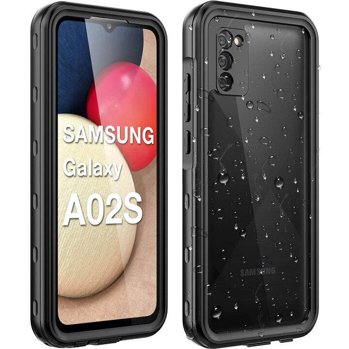 Waterproof Phone Case for Samsung Galaxy A02S Built in Screen