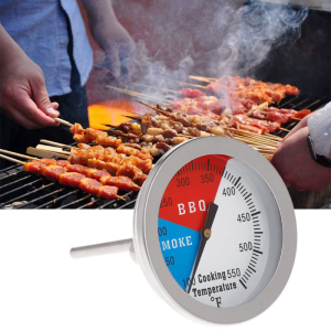Professional BBQ Grill Thermo-meter 550F for Butterfly Mother Smoker Charcoal Heat Indicator