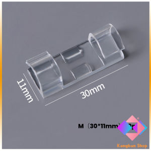 KANGBAN ที่เก็บสายเคเบิลข้อมูล ที่เก็บสายไฟ จัดระเบียบ คลิปล๊อคสายไฟ ตัวยึดสายไฟ คลิปใส 16ชิ้น/20ชิ้น Transparent clip มีสินค้าพร้อมส่ง